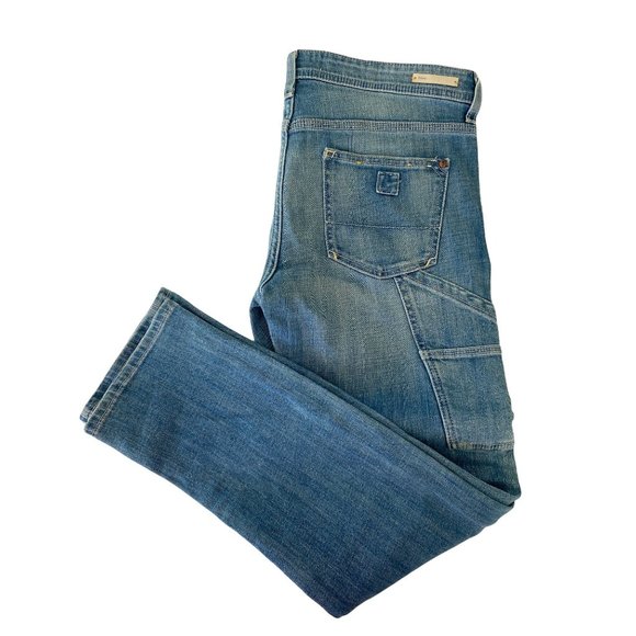 Pilcro and the Letterpress Blue Straight Leg Denim - Picture 1 of 8